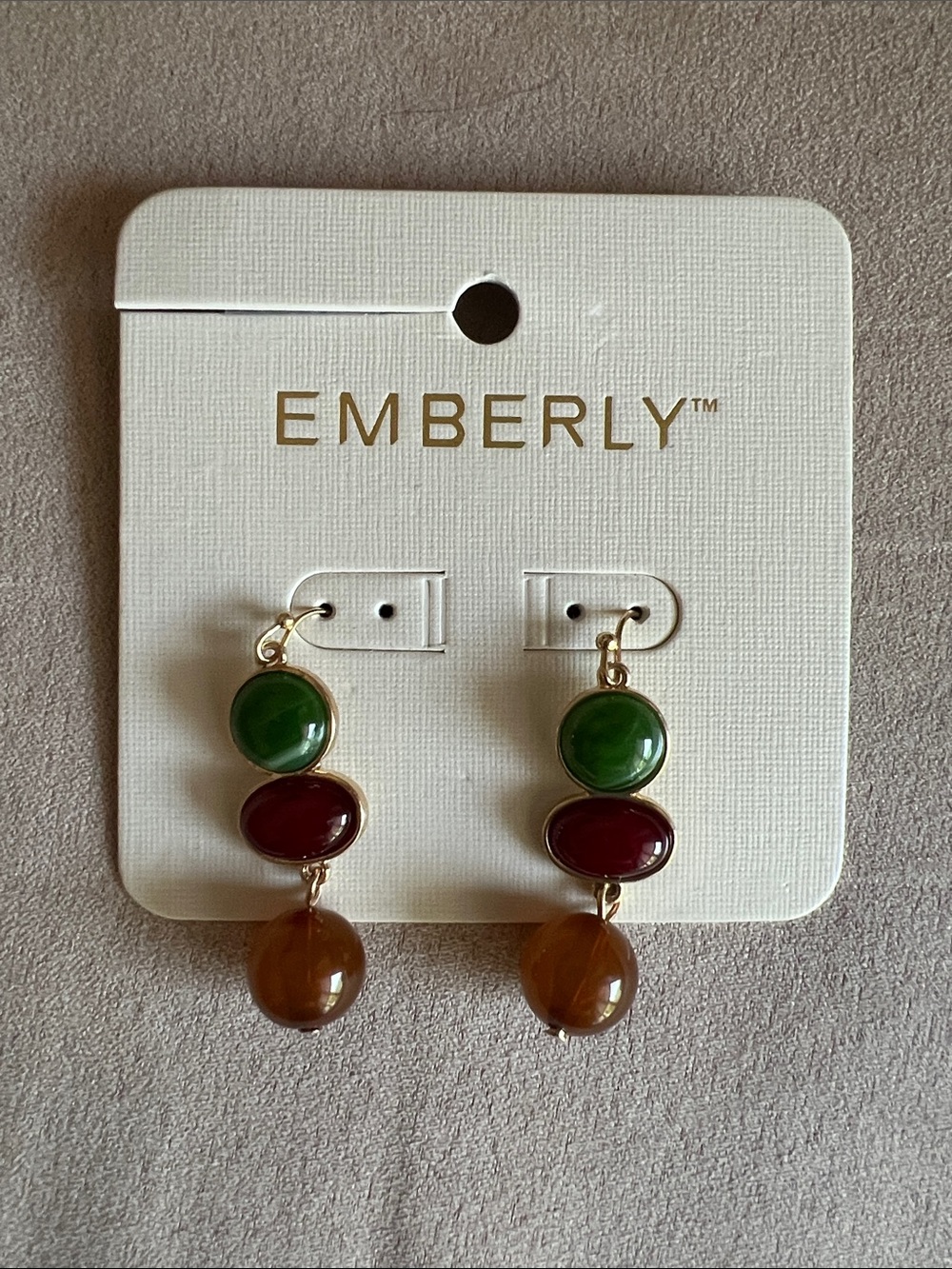 NWT Kohl's Emberly Gold-Tone Drop Earrings